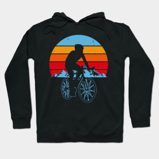 Retro Vintage Cyclist Cycling Bicycle Retro Biker Gift For Cyclist Hoodie